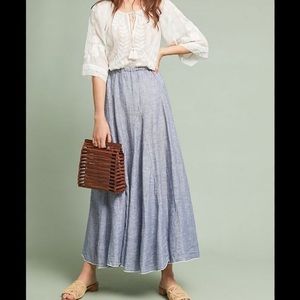CP Shades Lily Chambray Linen Maxi, Size Large